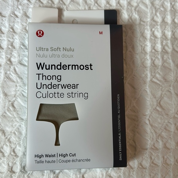 Lululemon Wundermost Ultra-Soft Nulu High-Waist Thong Underwear
R… - Picture 5 of 6